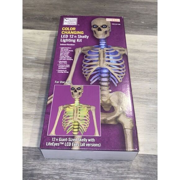NEW Halloween 12 Ft Skeleton LED Home Accents COLOR CHANGING Lighting Kit - Picture 3 of 8